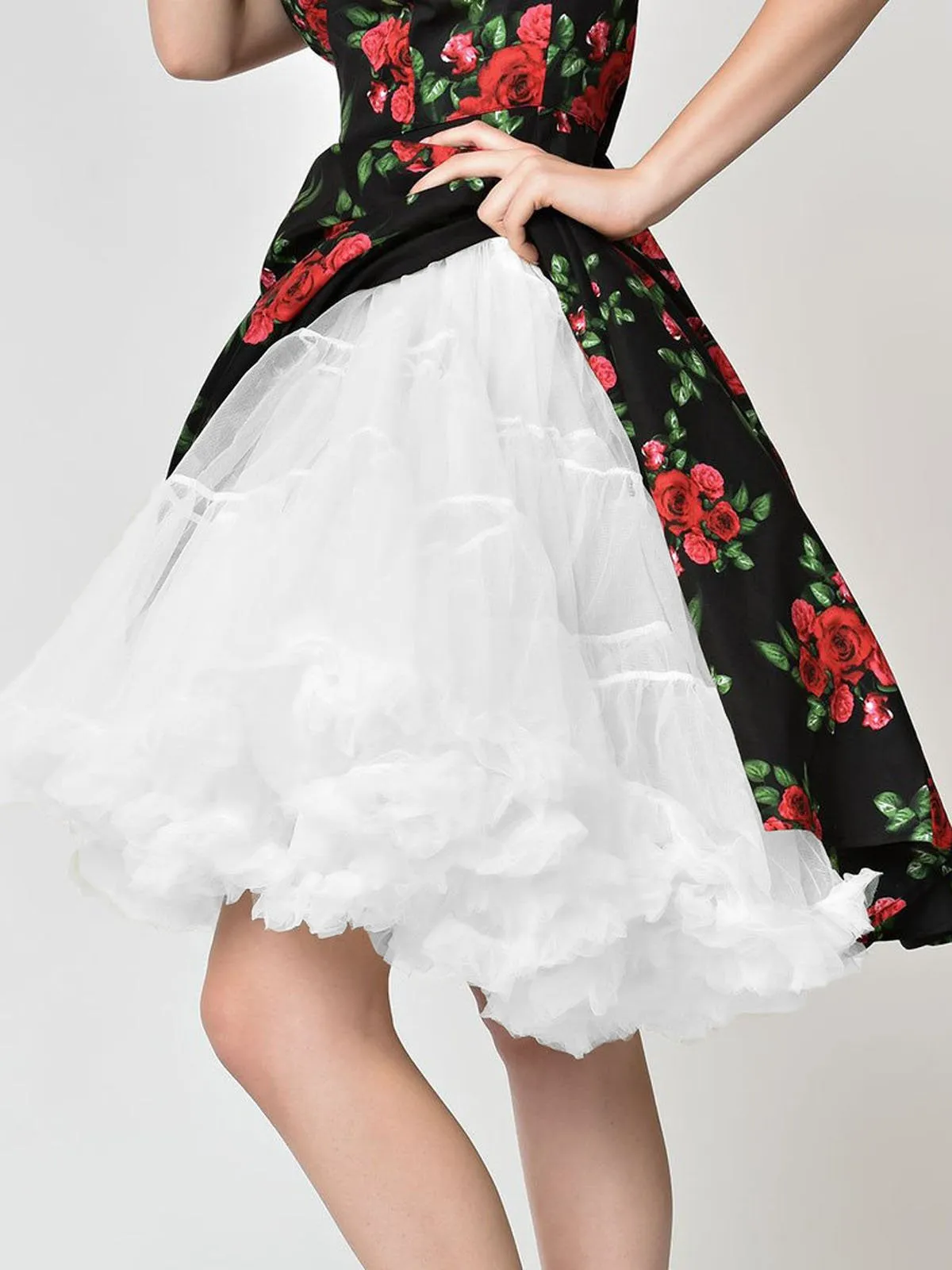 1950s Ruffled Petticoat Underskirt