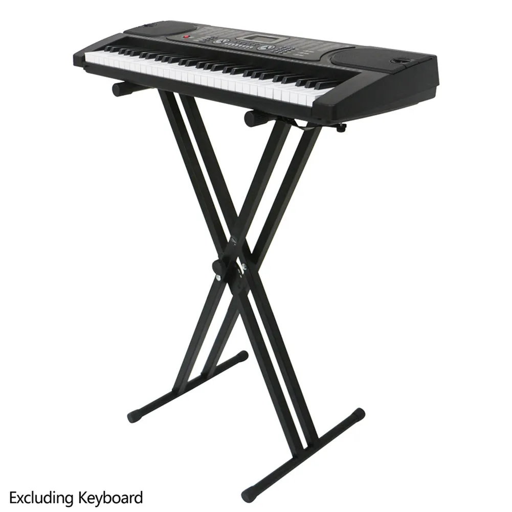 AMYOVE Dual-Tube X-Shape Q-2xc Electronic Organ Stand Keyboard Bracket Foldable Rack