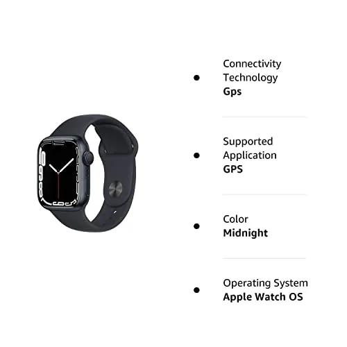 Apple Watch Series 7 (GPS, 41MM) - Midnight Aluminum Case