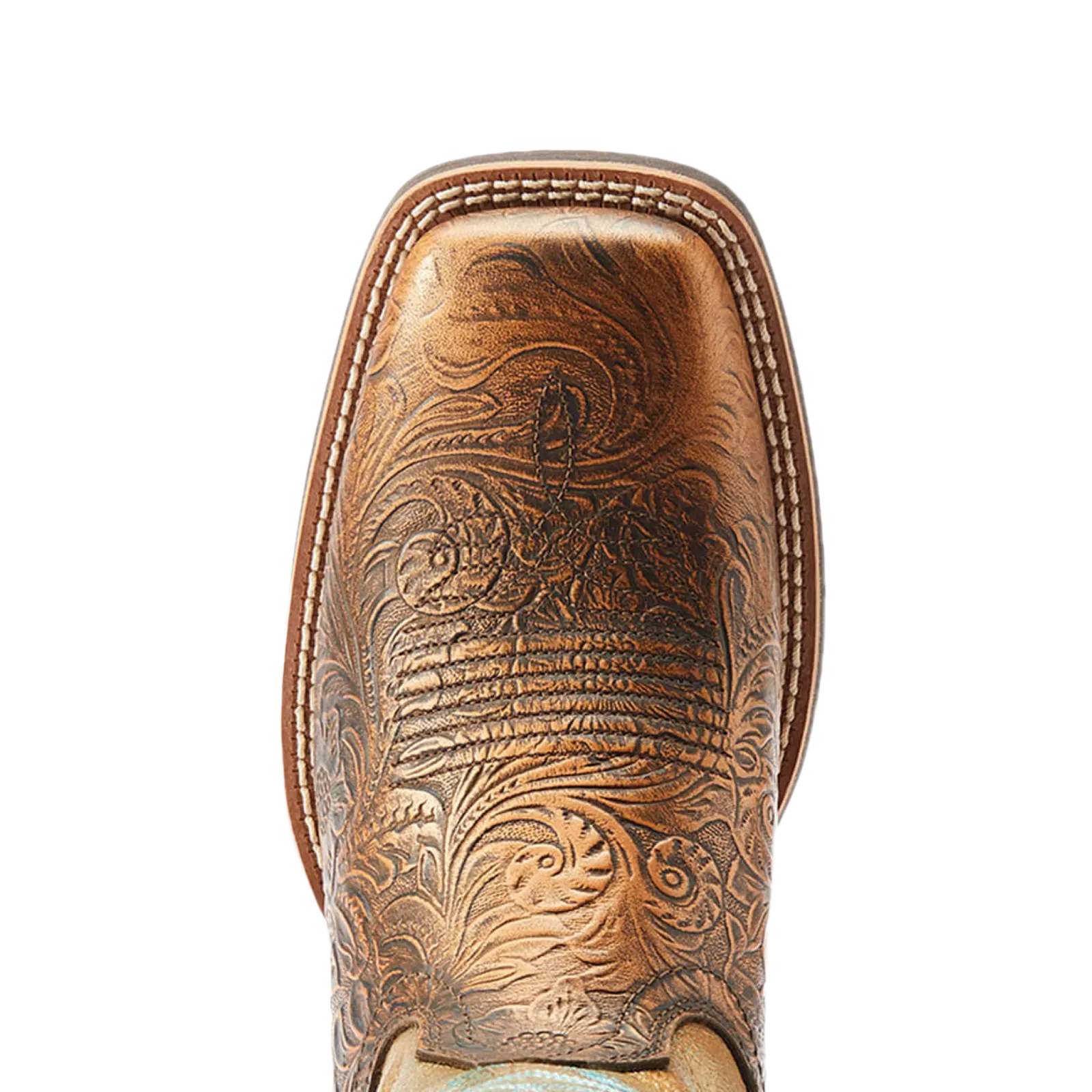 Ariat Ladies Olena Bronze Age & Green Mile Western Boots 10044442