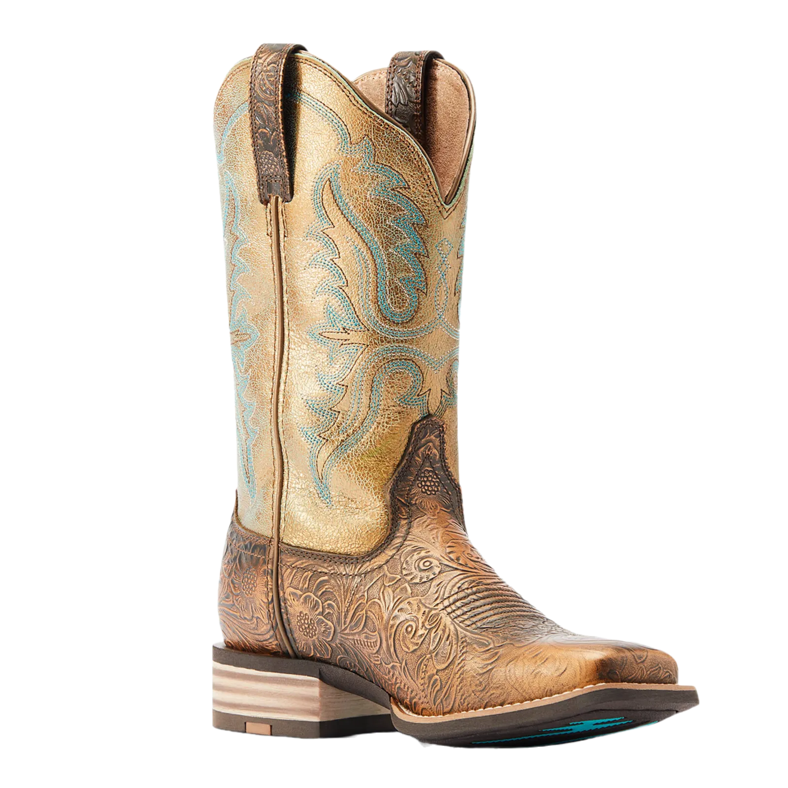 Ariat Ladies Olena Bronze Age & Green Mile Western Boots 10044442