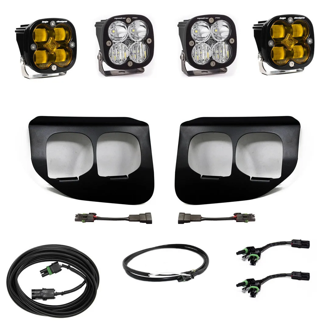 BAJA DESIGNS | Ford F-250 & 350 Super Duty 2020-2022 Squadron SAE/Pro Fog Pocket Light Kit