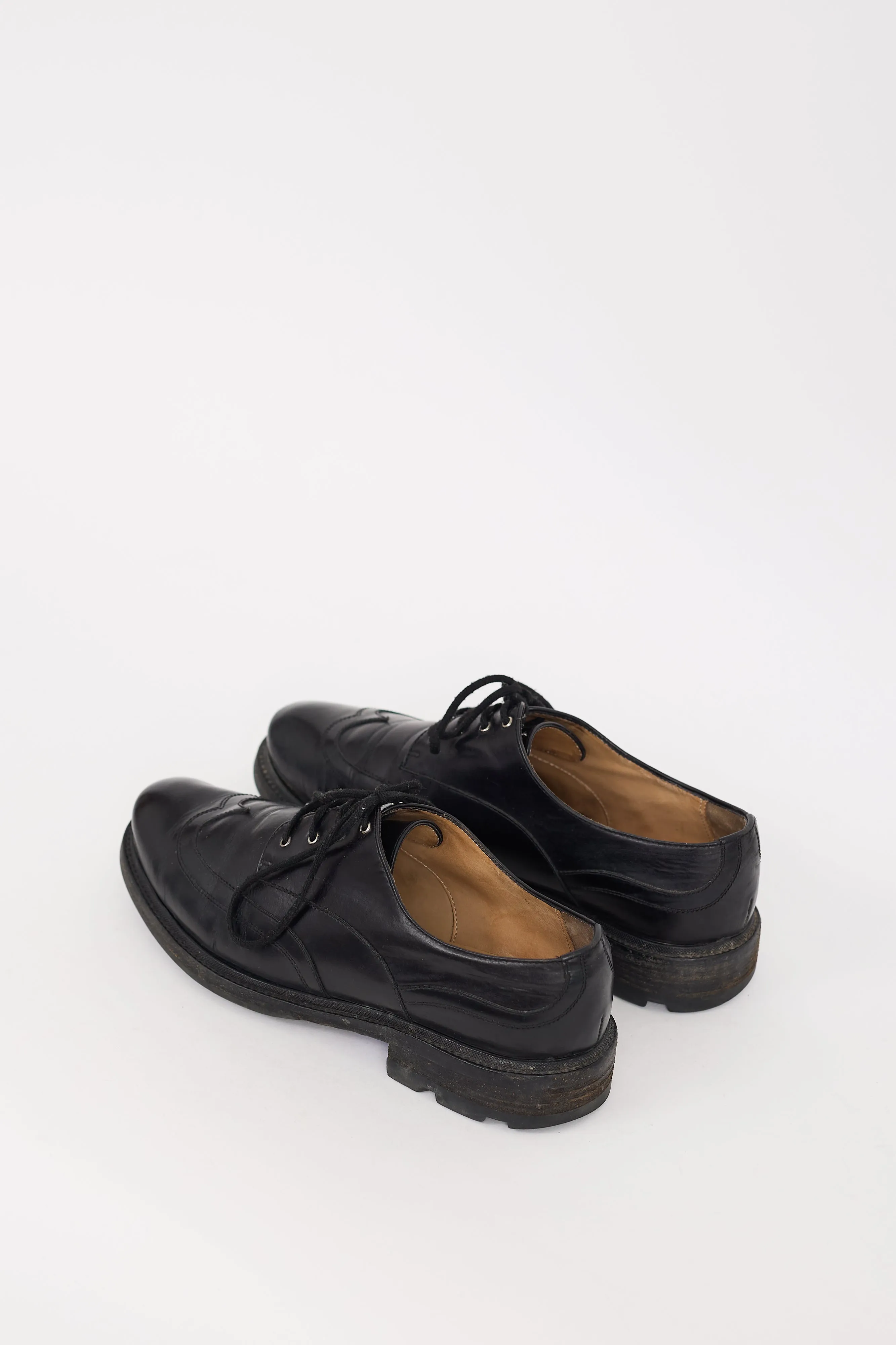 Black Leather Wingtip Oxford