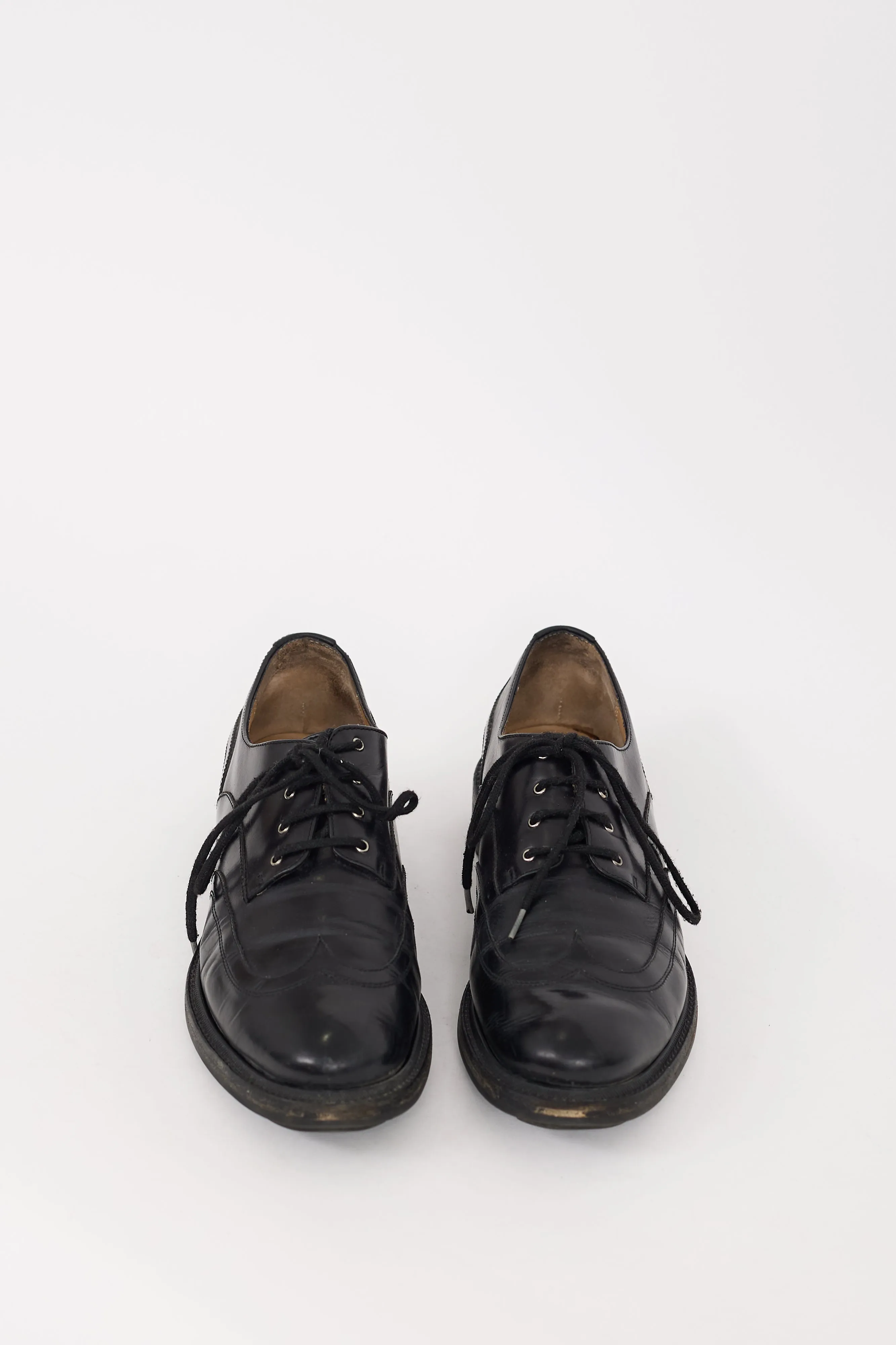 Black Leather Wingtip Oxford