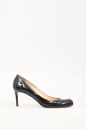 Black Patent Leather Simple Pump