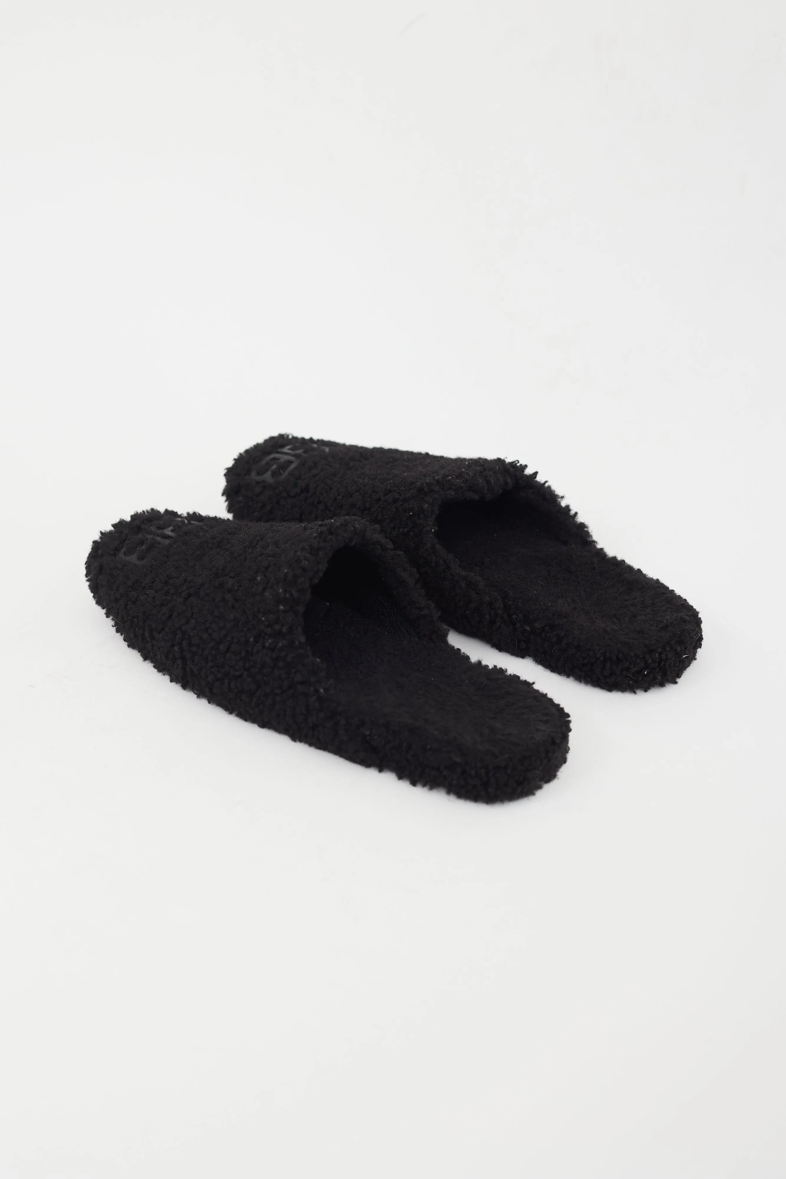 Black Terry BB Logo Slipper