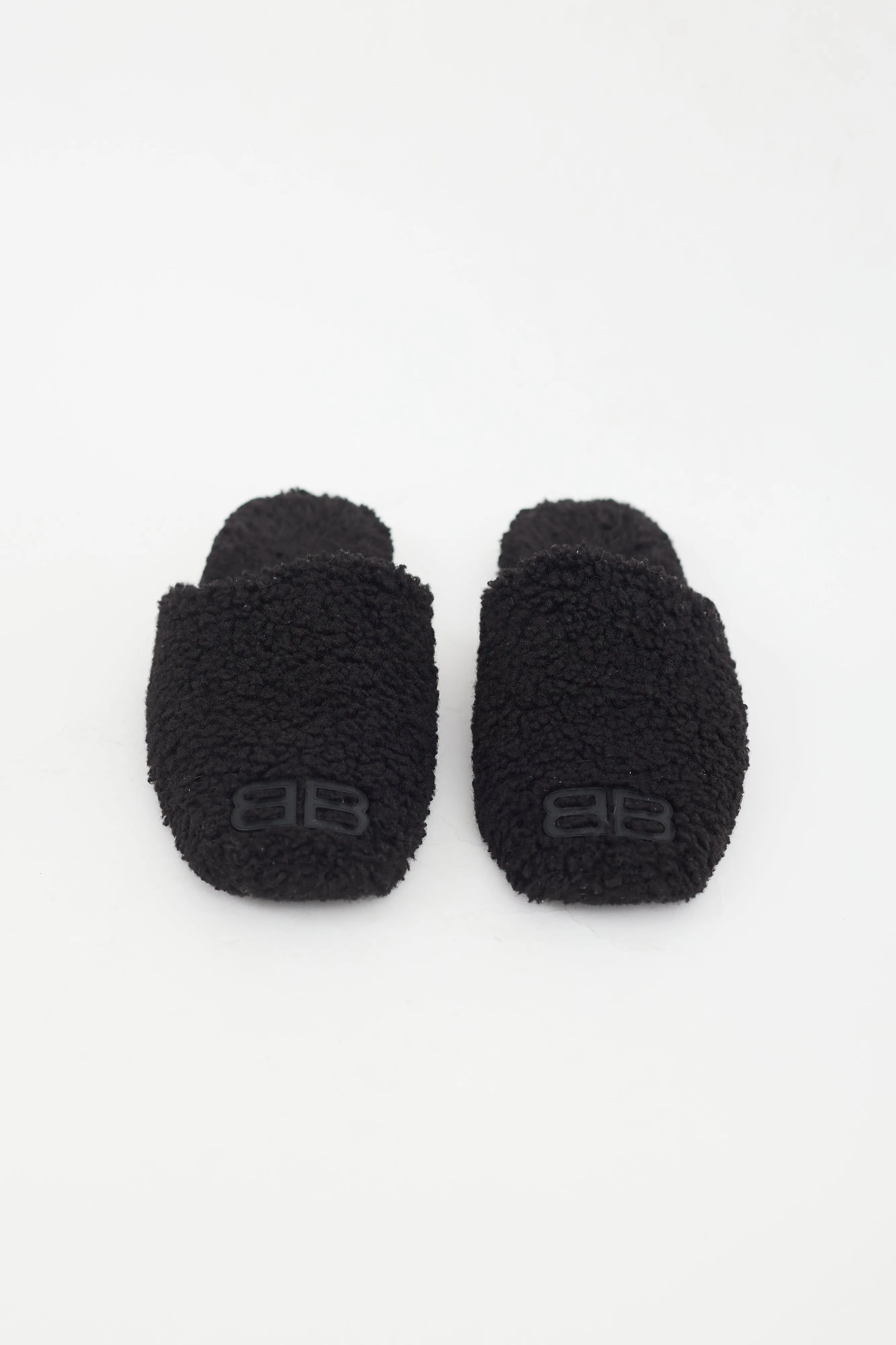 Black Terry BB Logo Slipper