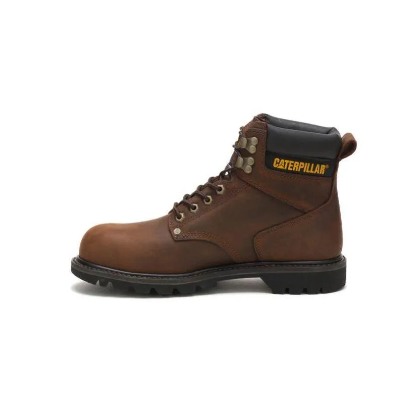 Caterpillar SECOND SHIFT ANSI F2413-11 I/75 C/75 P89586 Steel Toe Brown Work Boot