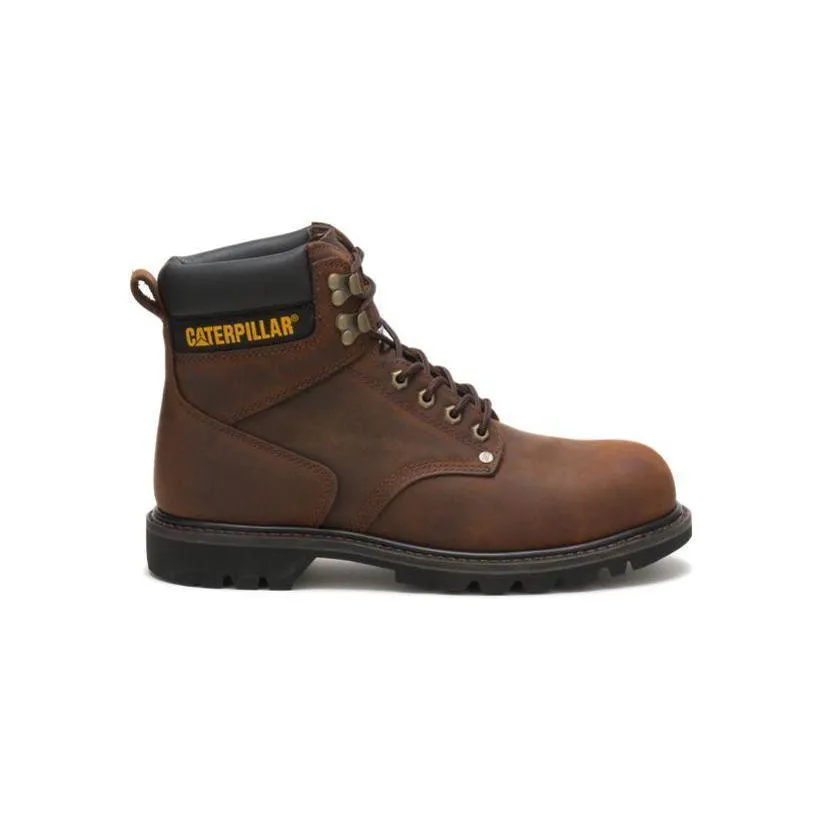 Caterpillar SECOND SHIFT ANSI F2413-11 I/75 C/75 P89586 Steel Toe Brown Work Boot