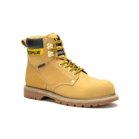 Caterpillar SECOND SHIFT ANSI F2413-11 I/75 C/75 P91659 Honey Nubuck Steel Toe Waterproof Work Boot