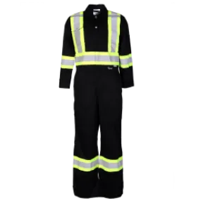 COVERALL SAFETY BLACK MED