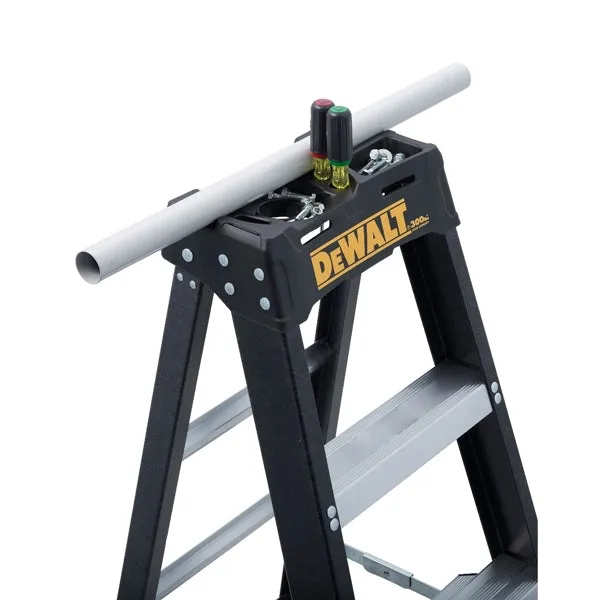 DeWALT by Louisville DXL3010 Series DXL3010-04 Step Ladder, 4 ft H, Type IA Duty Rating, Fiberglass, 300 lb