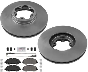 Disc Brake 5 Bolt Disc Rotors Severe Duty Pads For Ford Transit 350 2020-2021