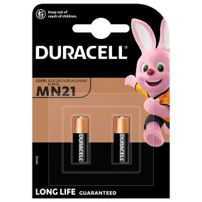 Duracell MN21 Batteries A23 LRV08 (2 Pack)