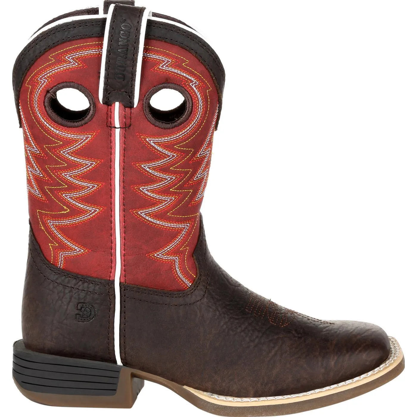 Durango® Lil' Rebel Pro™ Big Kid's Red Western Boot