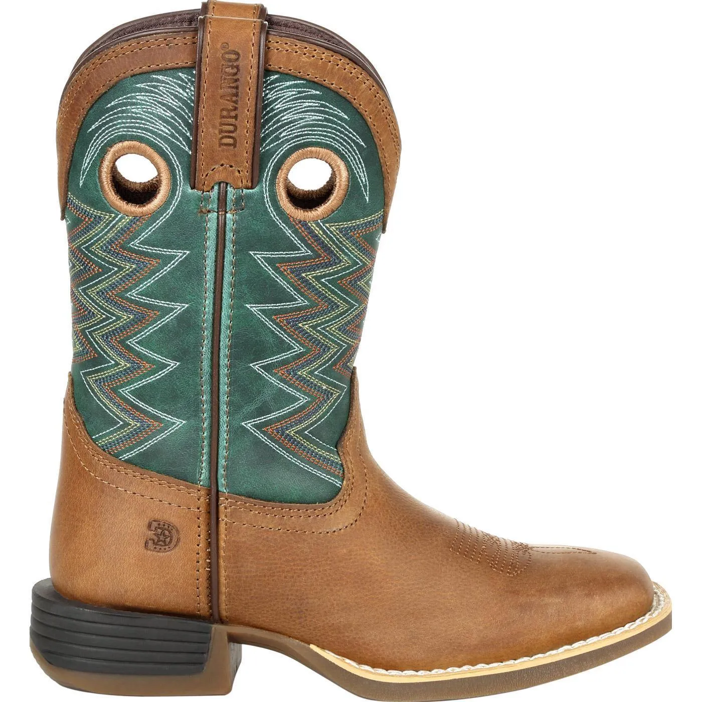 Durango Lil' Rebel Pro Big Kid's Teal Western Boot