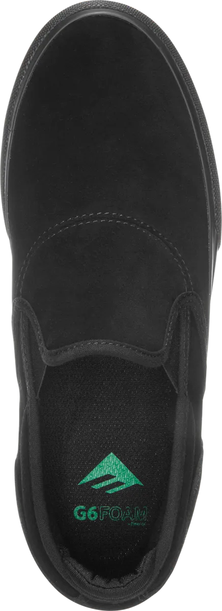 EMERICA WINO G6 SLIP ON BLACK/BLACK