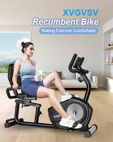 Exercise Bike, Recumbent Stationary Bike for Home, Recumbent with 400LB Weight Capacity Whisper-Quiet 16 Levels