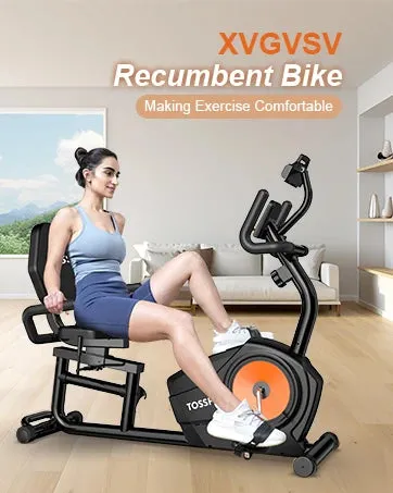 Exercise Bike, Recumbent Stationary Bike for Home, Recumbent with 400LB Weight Capacity Whisper-Quiet 16 Levels