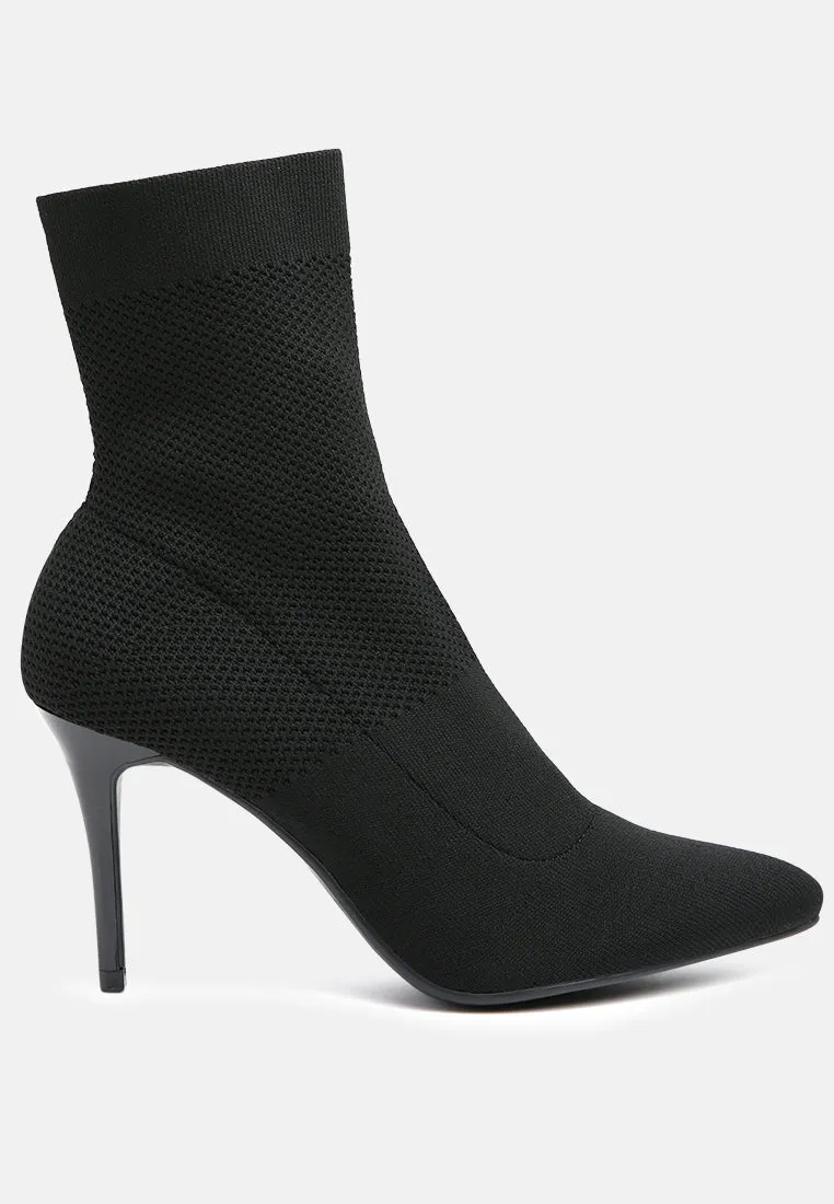 Falcon Black High Ankle Stretch Boots