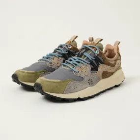 Flower Mountain Yamano 3 Man Suede/Nylon Sneaker -Military/Grey/Light Brown