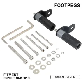 Foot Pegs Aluminum For Super 73 S1 S2