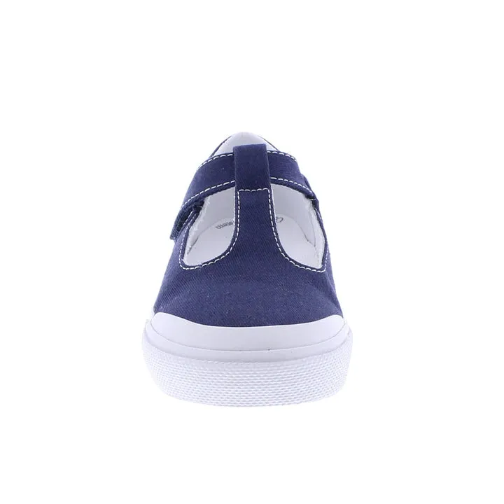 Footmates Drew T-Strap Canvas Sneaker