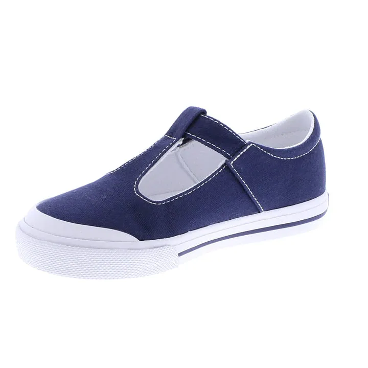 Footmates Drew T-Strap Canvas Sneaker