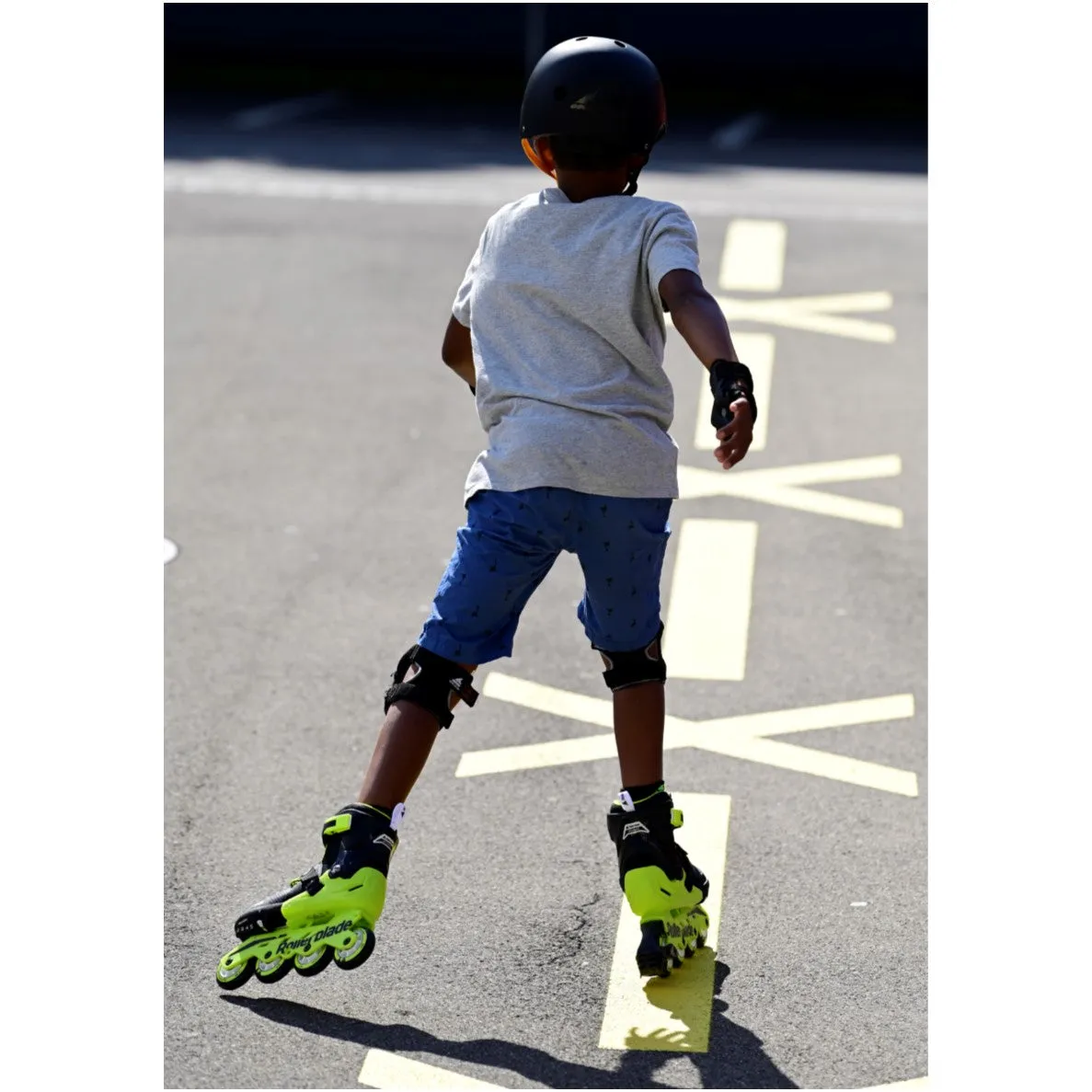 Kids Adjustable Rollerblade Microblade Neon Inline Skates