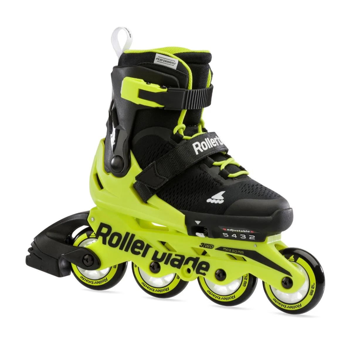 Kids Adjustable Rollerblade Microblade Neon Inline Skates