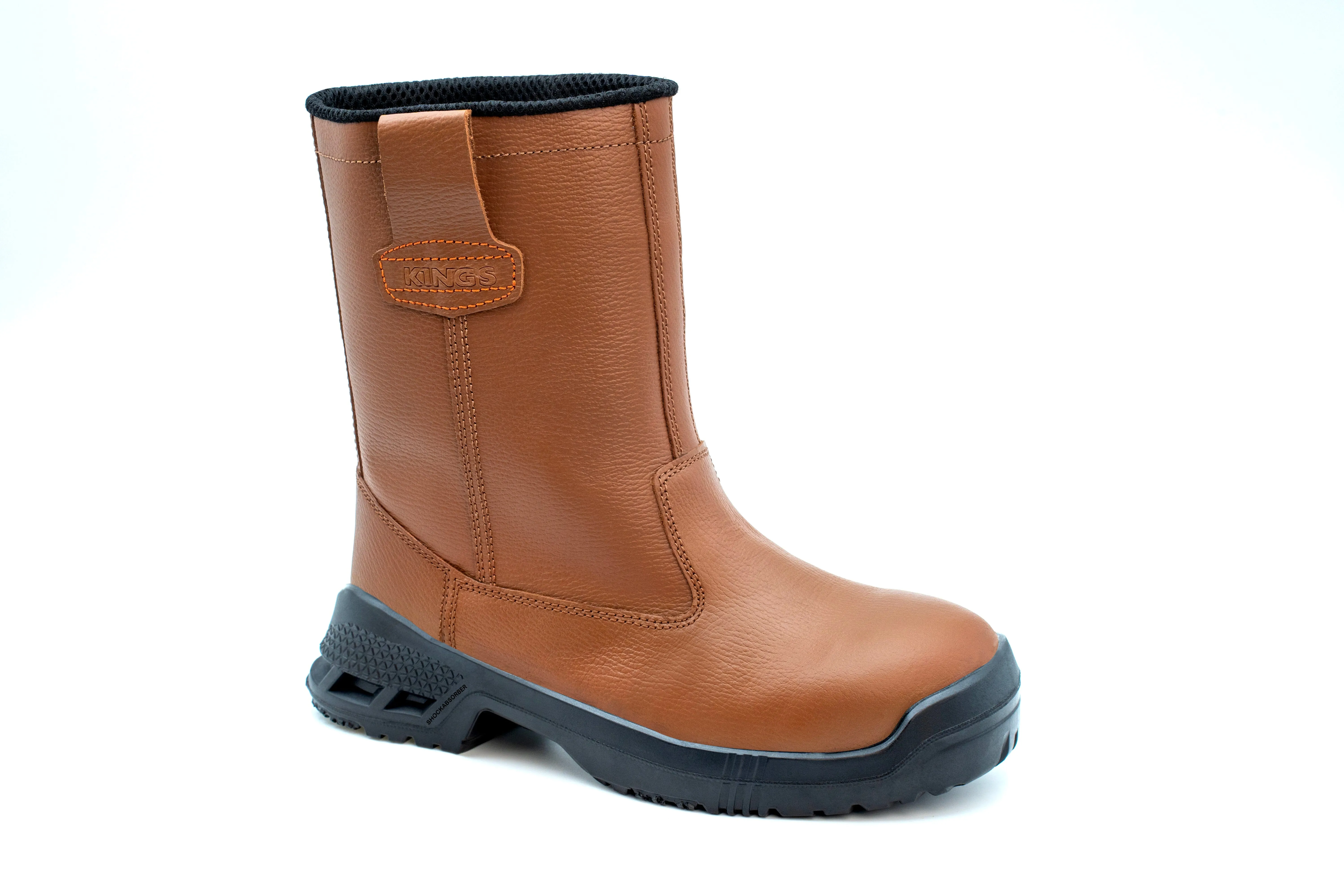 King's Brown Rigger Side Pullup High Cut Safety Shoes Boots | Model : KWD205C (Replace KWD805C)