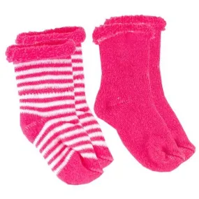 Kushies Newborn Terry Socks Color Fuchsia 0-3 Months