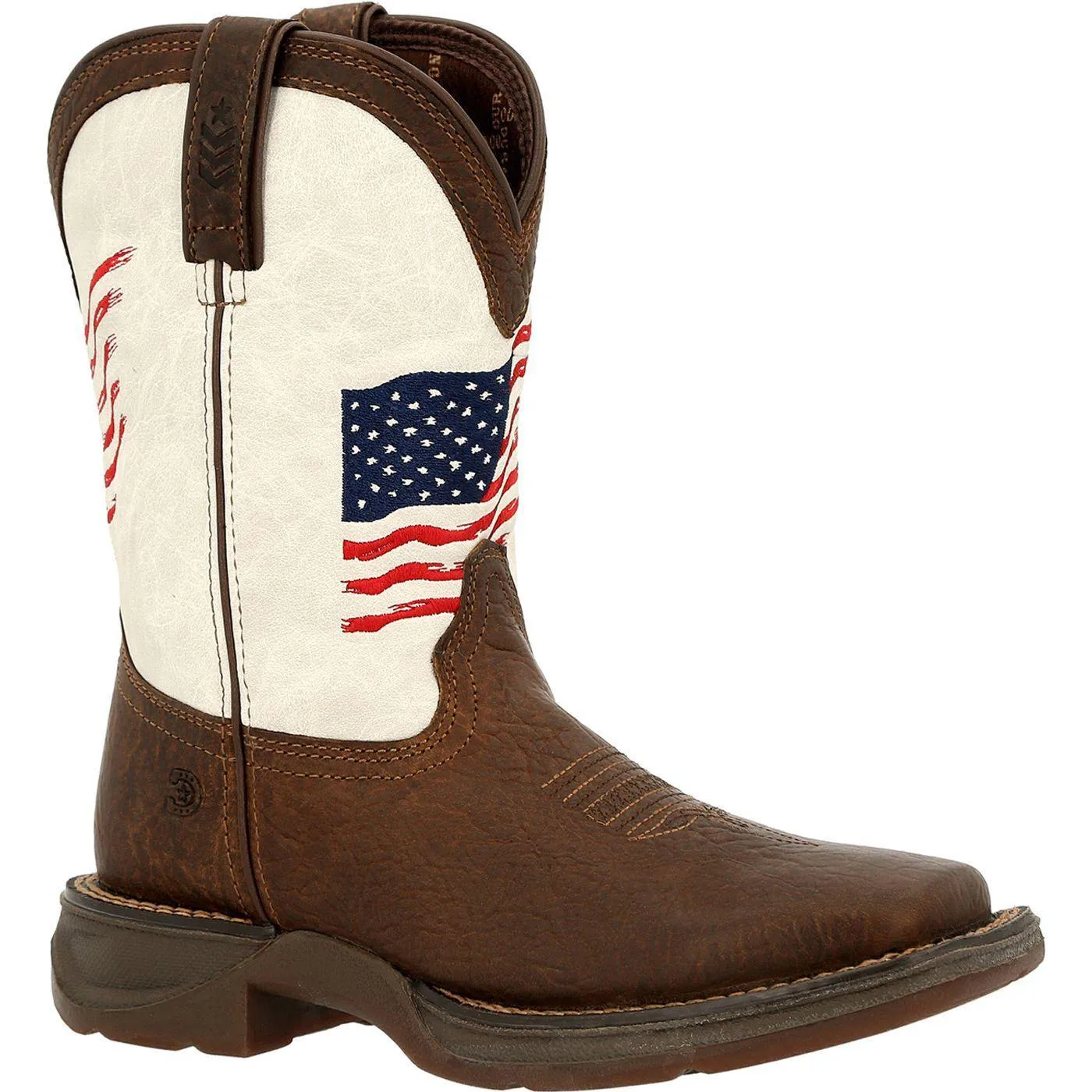 Lil' Rebel™ by Durango® Big Kids Distressed Flag Western Boot