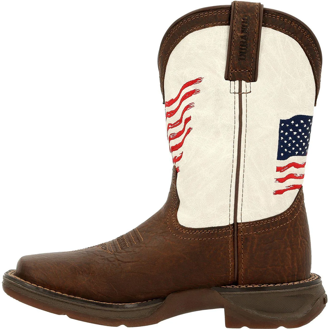 Lil' Rebel™ by Durango® Big Kids Distressed Flag Western Boot