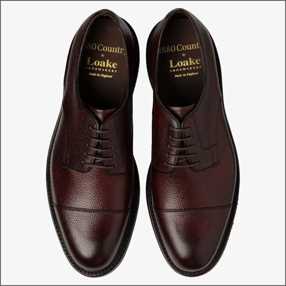 Loake Ampleforth Rosewood Grain Shoe Size 9 & 10 only/