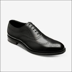 Loake Castlegate Black Calf Leather brogue Size 8 Only/