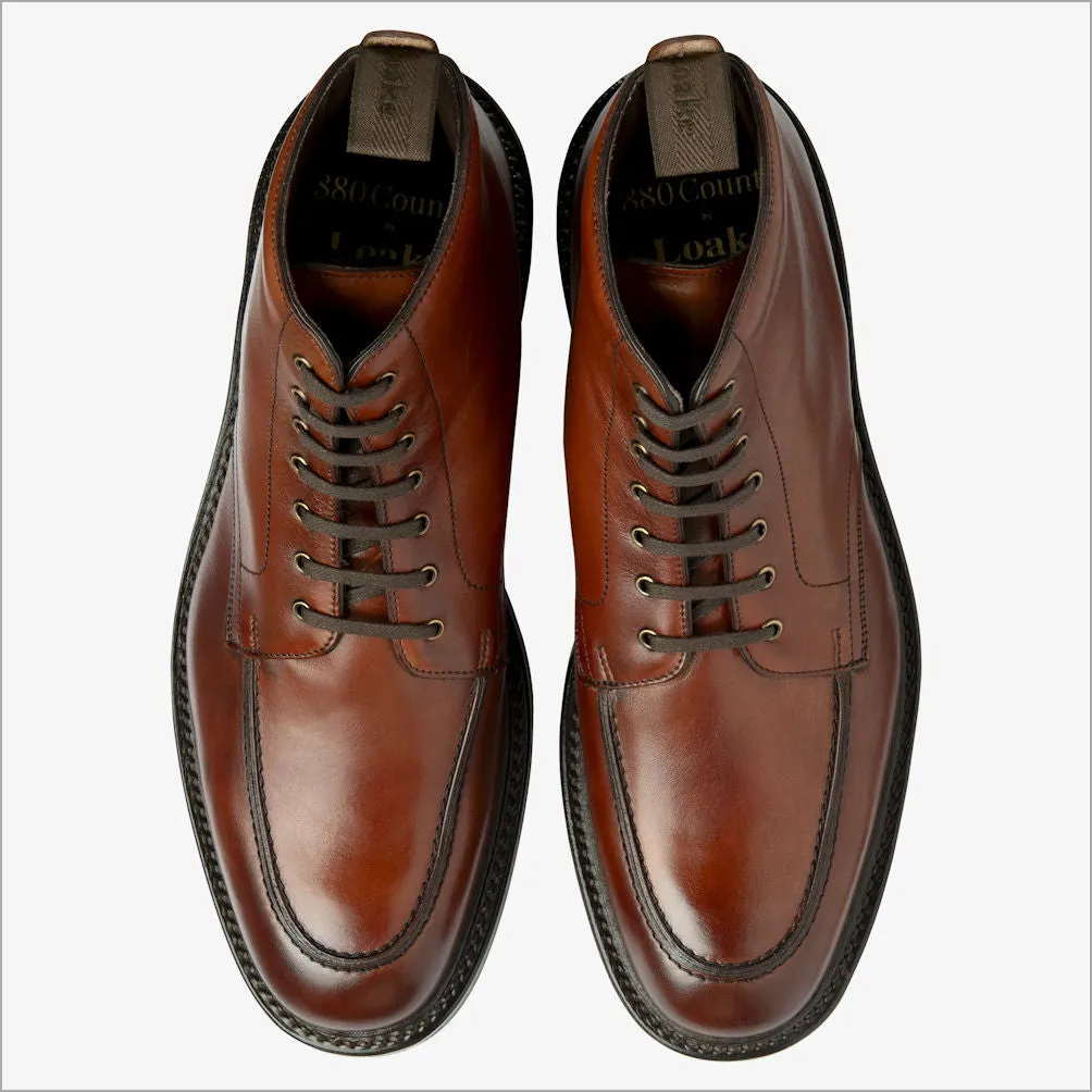 Loake Gisbourne Seared Mahogany Boot--