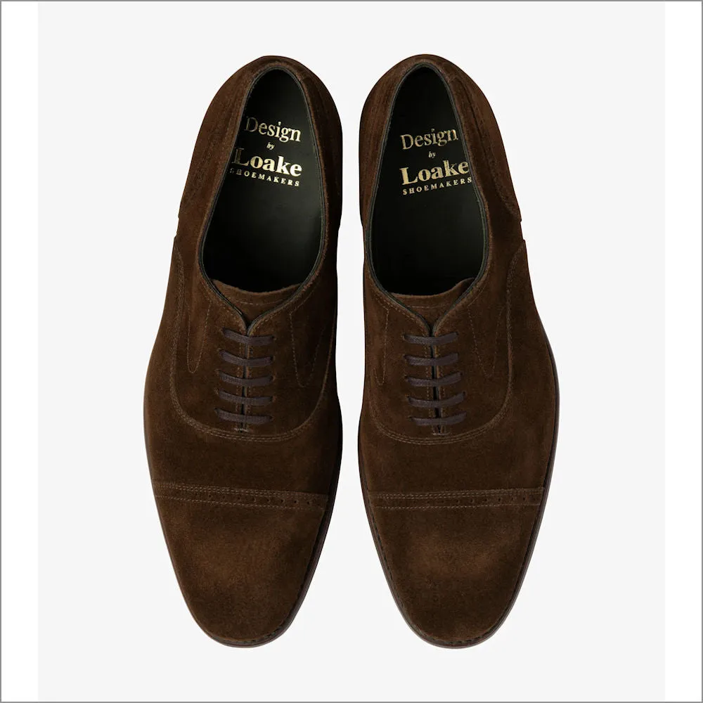 Loake Hughes Brown Suede Semi-brouge--