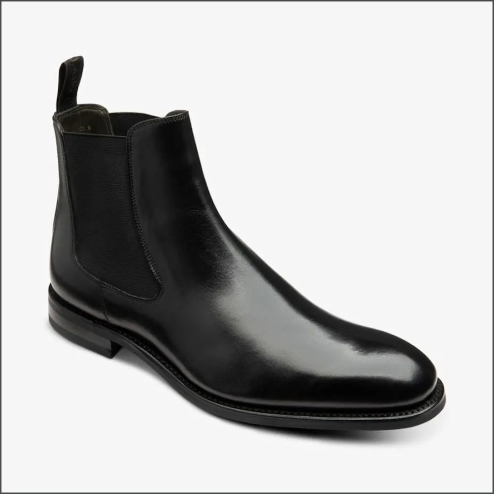 Loake Wareing Black Calf Leather Boot Size 9.5 Only/