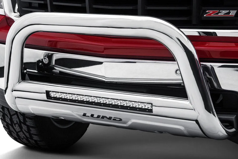 Lund Nudge Bull Bar with 20" LED Light for Silverado 1500 ZR1 (2019 - 2022) | Stainless Steel