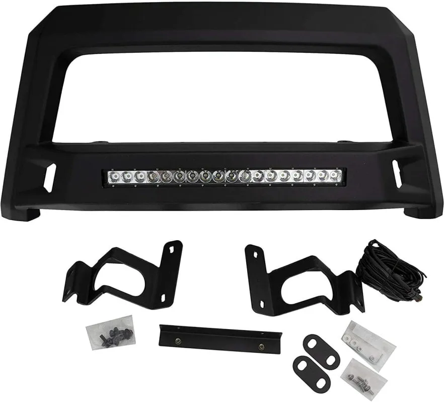 Lund Revolution Nudge Bull Bar with 20" LED Light for RAM 1500 DT Crew Cab | Black