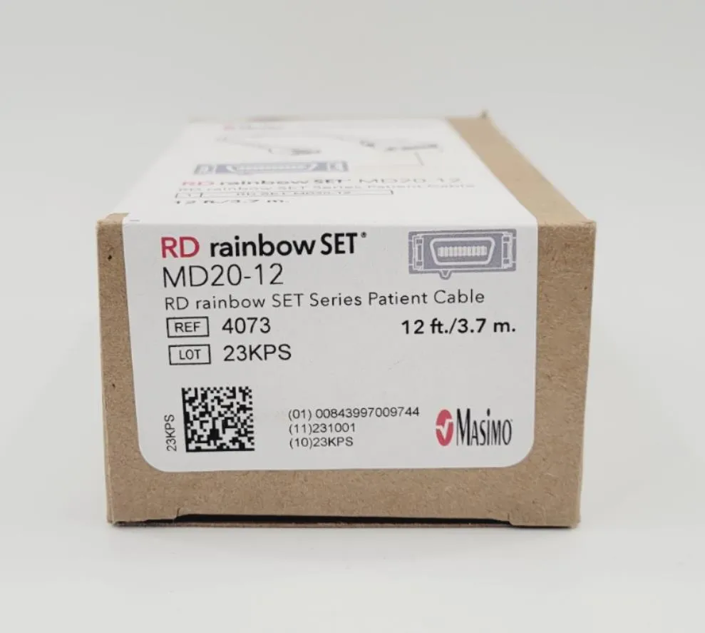 Masimo 4073 RD Rainbow Set Series Patient Cable 12Ft 3.7m New