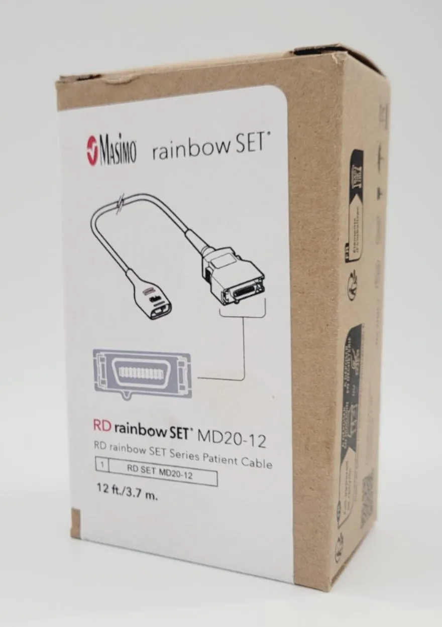 Masimo 4073 RD Rainbow Set Series Patient Cable 12Ft 3.7m New