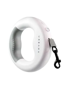 Milk White Retractable Dog Leash