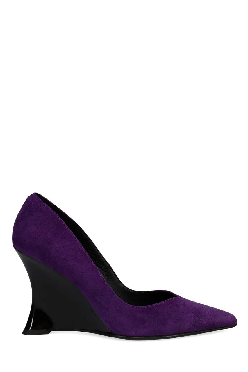 Nori Suede Wedge Pump