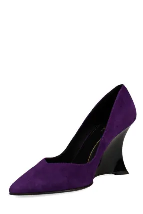 Nori Suede Wedge Pump