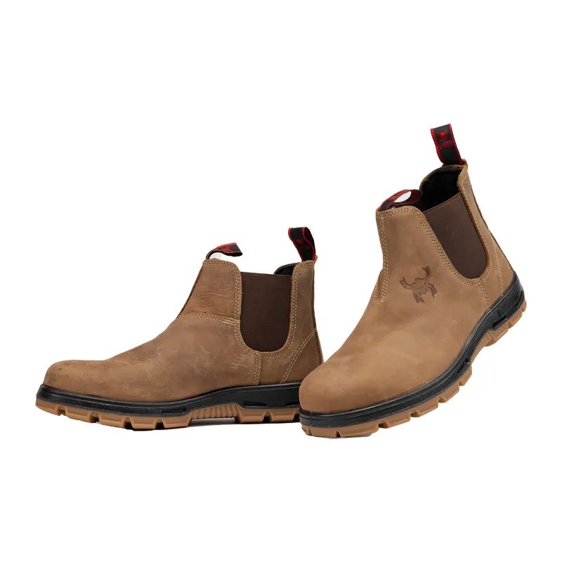 Nubuck Chelseas Safety Boots for Men(GM-24107)