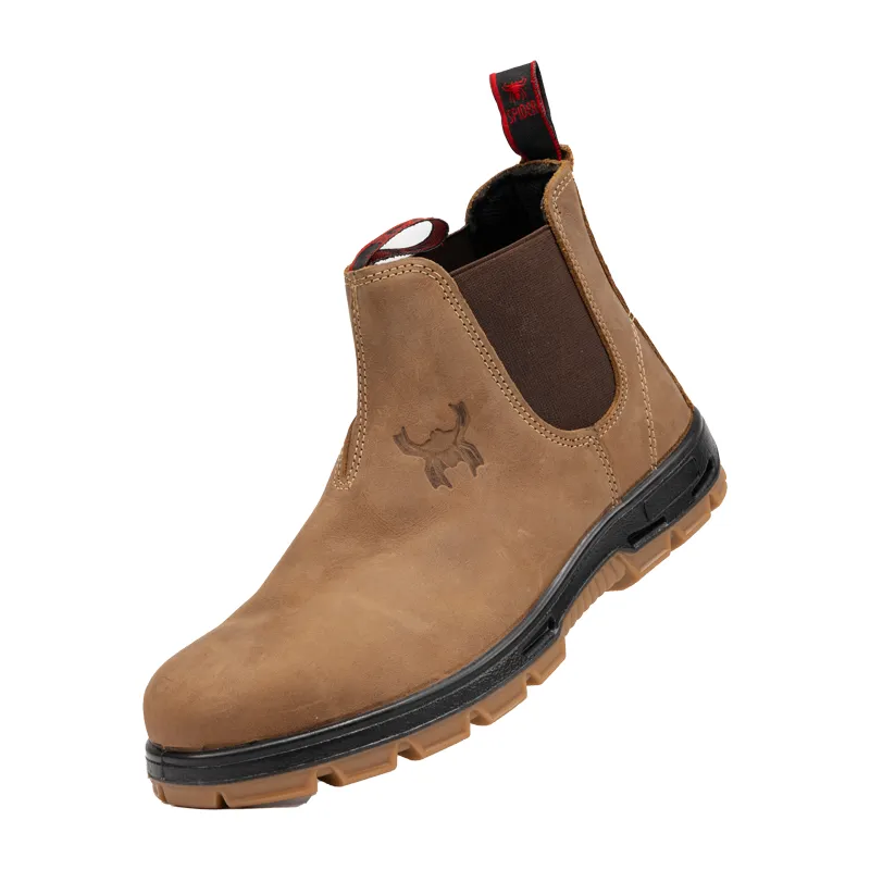 Nubuck Chelseas Safety Boots for Men(GM-24107)