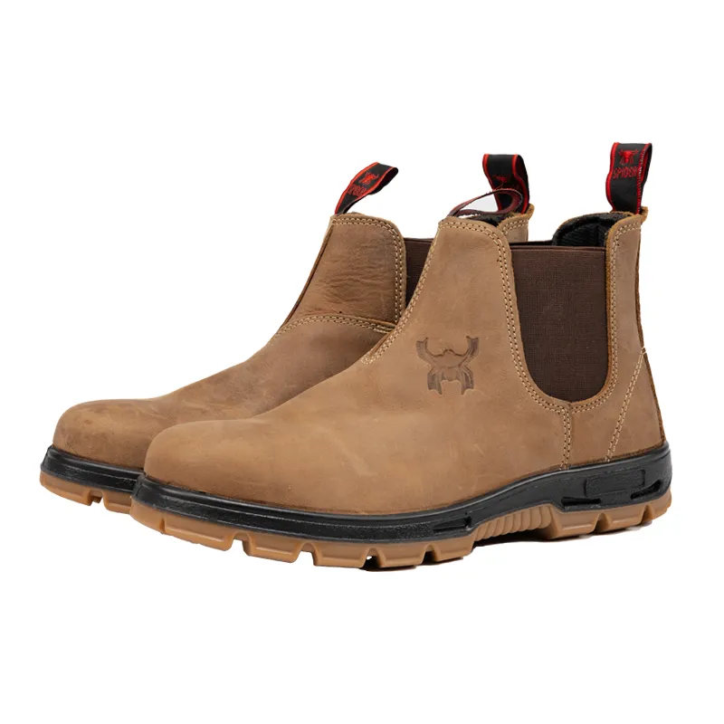 Nubuck Chelseas Safety Boots for Men(GM-24107)