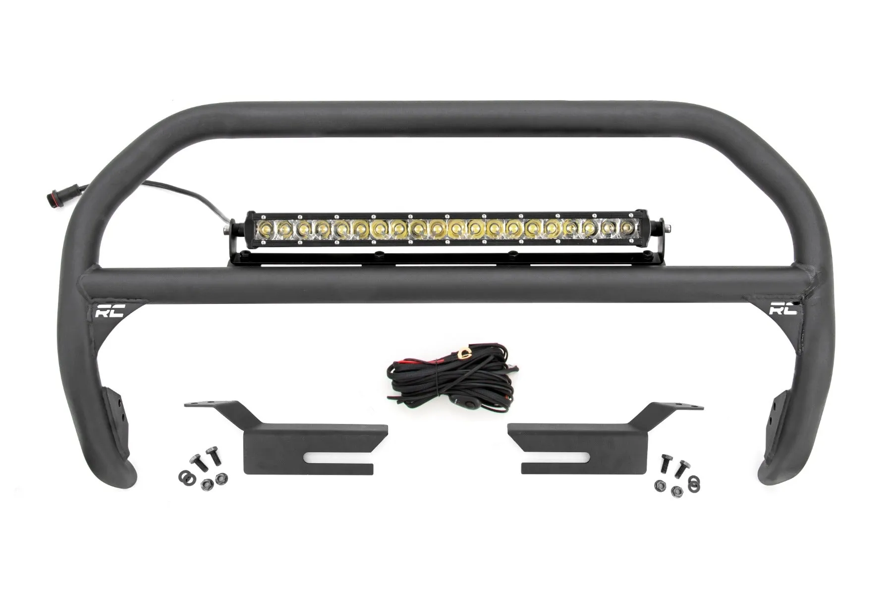 Nudge Bar - 20 Inch Chrome Single Row LED - Ford Bronco 4WD (21-23)